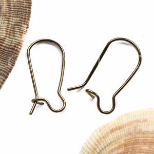 15%OFF, French Kidney Ear Wires, Antique Brass bronze, Sturdy 21ga interchangeable Earwires, French Hook, Earwire, Ear Wire, TH149