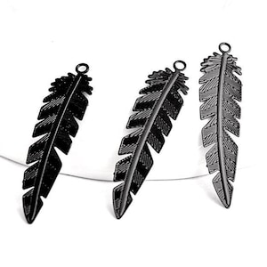 Black Feather Small Jewelry Pendant Ornament, Purse Dangle Black Feather Small Jewelry Pendant Ornament, Purse Dangle