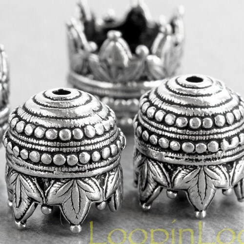15OFF Maharajah Bead Caps Cord Ends 10mm Hole Extra Large Etsy