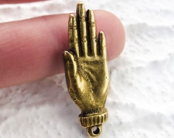 Heilende Hand Charm Anhänger, antike Bronze überzogene Hände, Schmuckherstellung, hergestellt in Europa, pick qty