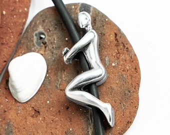 10 % de descuento, cuentas de plata con forma de aro, deslizadores con forma de trepador, para cordón redondo de 3 mm, fabricación de joyas, chapadas en plata, cuentas de metal de calidad europea.