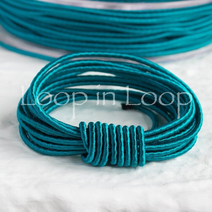 0.70mm Dyed Polyester Braided Jewelry Cord - 7 Yard Spool (CORD8