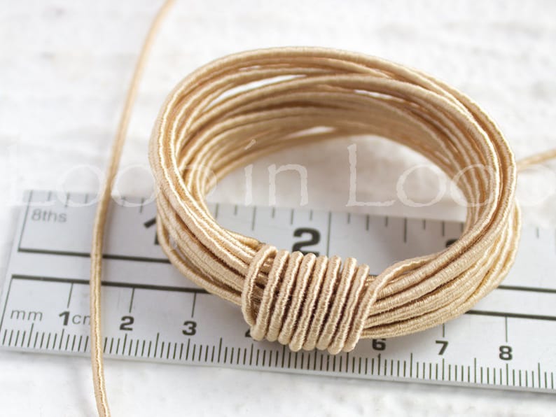 for Jewelry 15/%OFF Dark Red SILK cord 3 feet polyester core organic natural hand spun silk Wrapped Silk Satin Cord rope 1.5 mm thick