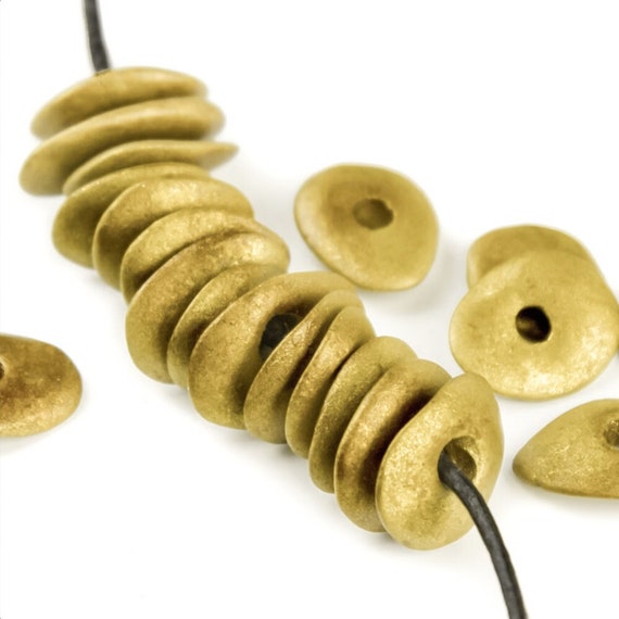 Bead, Spacer Cornflake Disc Bead, Spacer Cornflake Disc