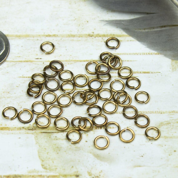 10 pcs Bag of 8 mm 20g Silver Closed Jump Rings