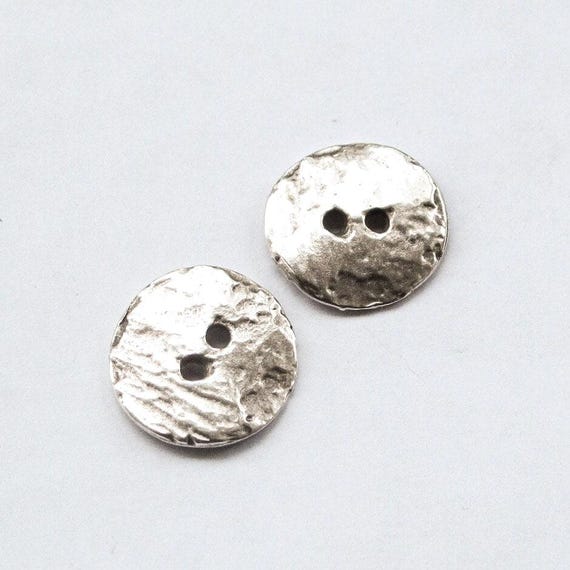 Lot De 7 Boutons Vintage Métal Et Perles – Taille 44 – Pour Couture Et Loisirs Créatifs