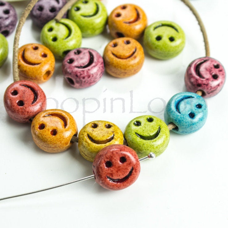 Smiley Face Bead Strand for Curtain (32 Ft) CUR015 – General Bead