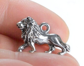 Jewels Obsession Lion Pendant Sterling Silver 28mm Lion with 7.5 Charm Bracelet Jewels Obsession Lion Pendant Sterling Silver 28mm Lion with 7.5 Charm Bracelet