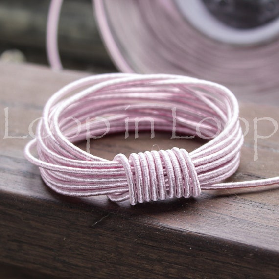 EBOBBY 240 metri Corda di Seta Cordoncino di Nylon Cordino di Seta da 2,5 mm per Incordatura di Braccialetti Cordoncino di Raso Cordoncini per Collana Perline Filo per Braccialetti