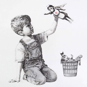 BANKSY-Game Changer Poster Posters, B2- 50 x 70 cm gecoat papier 170 g/m2 afwerking: glanzend (verkocht zonder kaart)