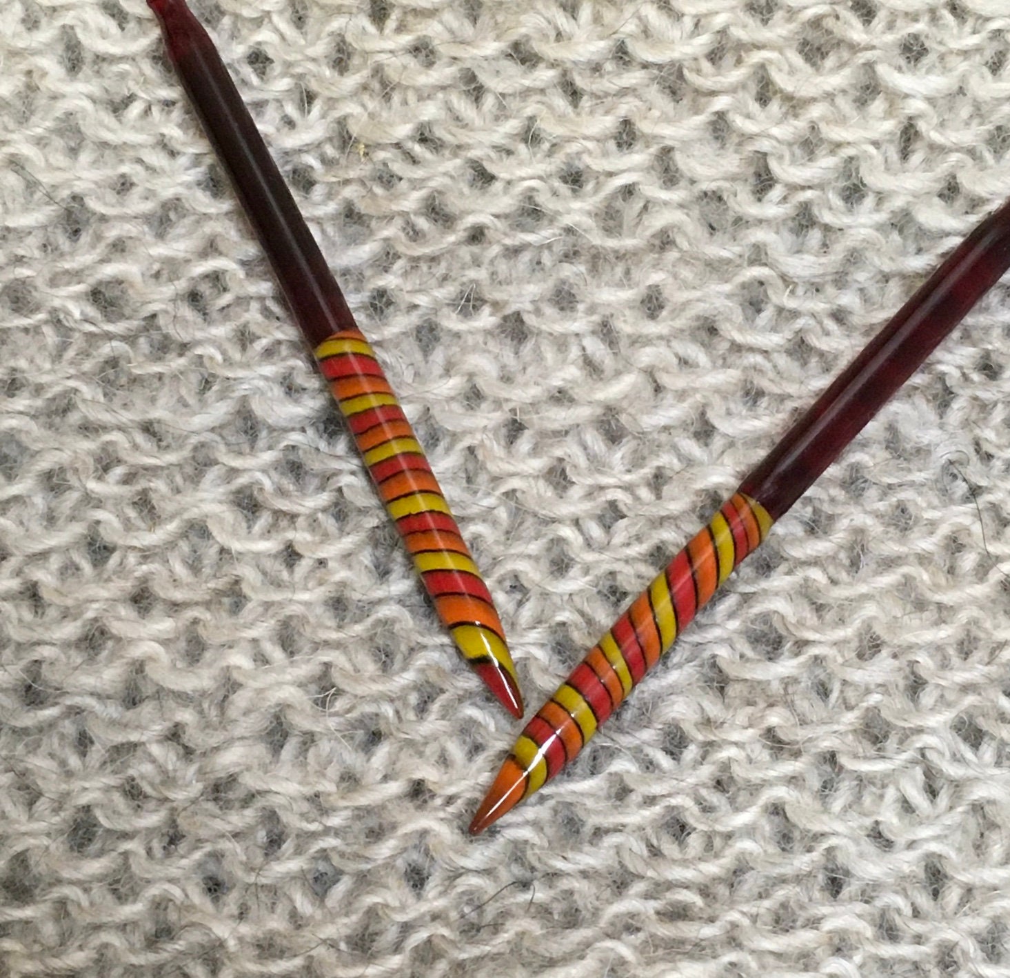 Glass Circular Knitting Needles in Good Vibrations size 9 16 Etsy