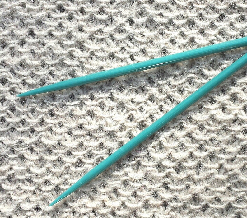 Circular Knitting Needles in Glass Aqua Colorway Etsy