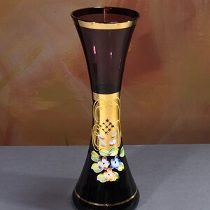 Vintage Kriess  Purple Glass Vase