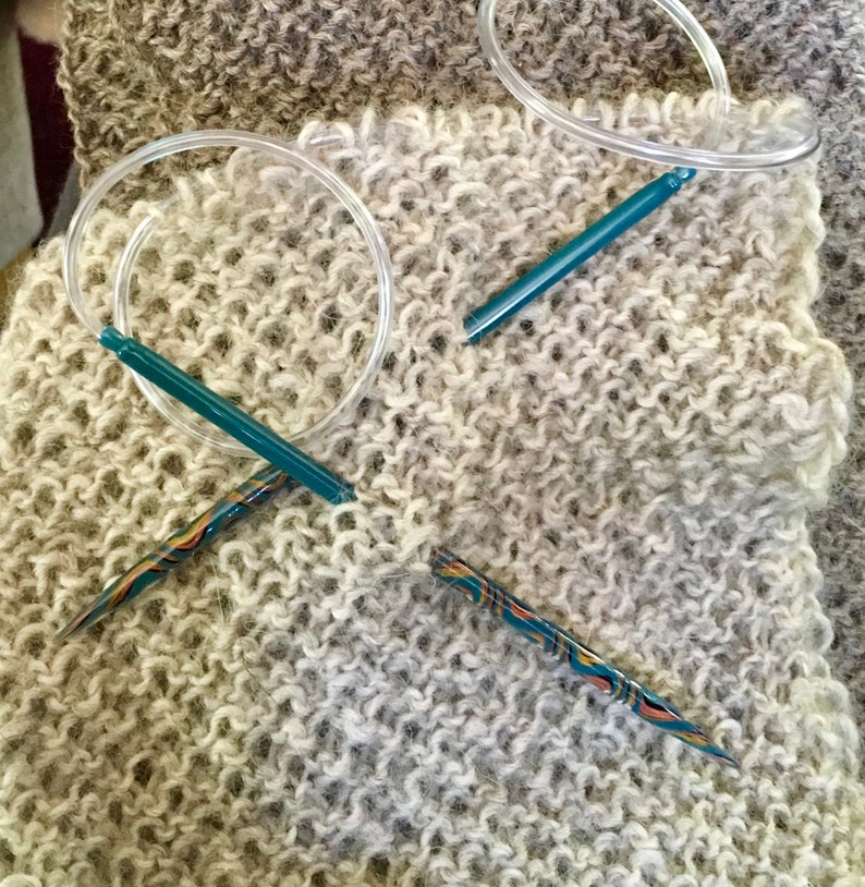 Glass Designer Circular Knitting Needles in Africian Queen and Etsy