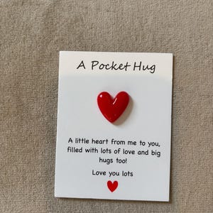A Pocket Hug - Red Love Heart