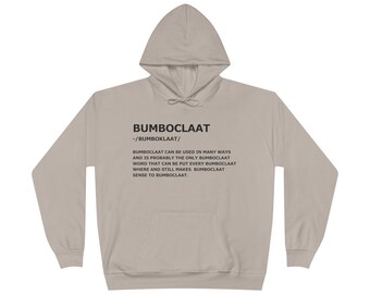 BUMBACLLAAT Unisex EcoSmart® Pullover Hoodie, Lustiger Hoodie, Lässiges Sweatshirt, Geschenk für Freunde, Bequeme Kleidung, Streetwear