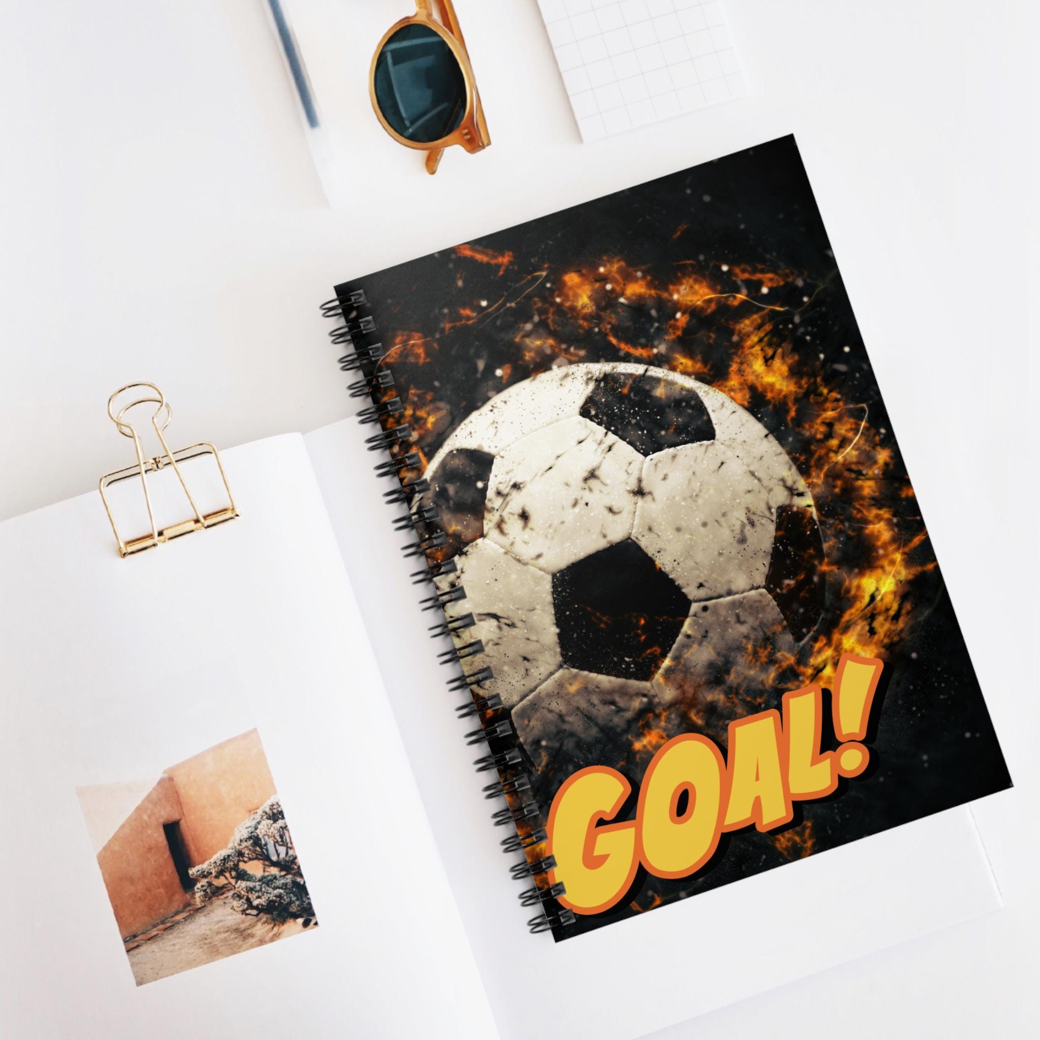 Goal! Soccer Spiral Notebook - Ruled Line - Perfect for Soccer Fans ...