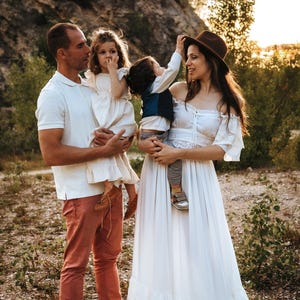 Bohemian Two piece set for Photoshoot, Maternity gown for photography, Pregnancy dress for baby shower | Eden Art Dresses