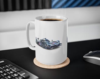 Gifts for Car Guys, Car Coffee Mug, Car Enthusiast Gifts, Le Mans Sports Car Cup, Best Gift for Him, Husband, Dad Birthday Gift