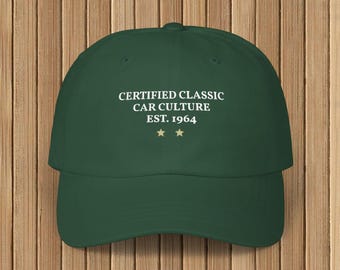 Classic Car Culture Dad Cap | Vintage Automotive Heritage Hat