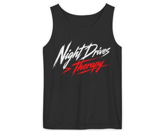 Night Drive Fast Cars Street Racing Tank Top | Racing Graphic Tee
