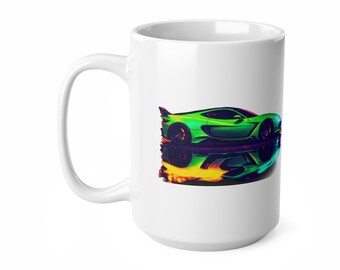 Japanese Sports Car Mug, Car Enthusiast Gift, 11oz Ceramic