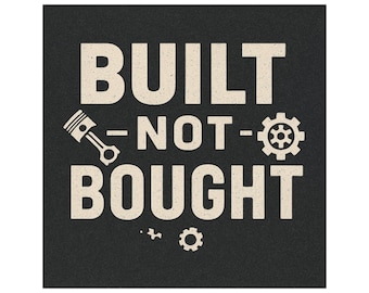 Built  Car Magnet - Auto Enthusiast Vinyl Decor
