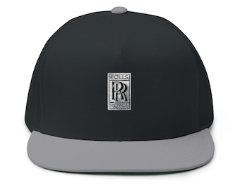 Rolls Royce Embroidered Flat Bill Cap | Snapback Hat