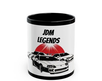 JDM Legends Mug  Rising Sun Japanese Car Culture Coffee Cup 11oz  15oz