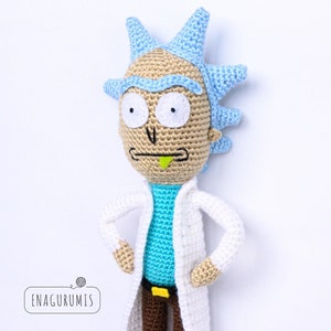Patrón de crochet Rick Sánchez Amigurumi - Rick y Morty PDF inglés/english y español/spanish