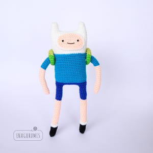 Finn the human Crochet Pattern Amigurumi - Adventure Time PDF English and Spanish