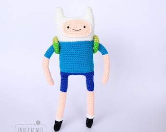 Crochet Pattern Finn the human Amigurumi - Adventure Time PDF English and Spanish
