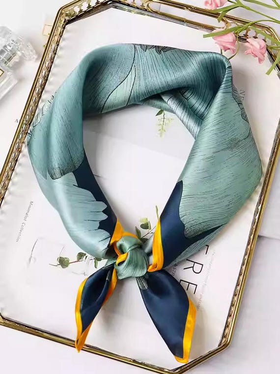 JL JAMMERS & LEUFGEN Foulard soie TBEG vintage 53x53 cm