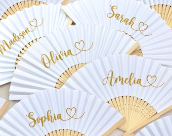 Bachelorette Party Fans/Personalized Wedding Fan/Custom Bridesmaid Favor/Custom Fan/Quinceanera Party/Birthday, Wedding, Business, Hen Party