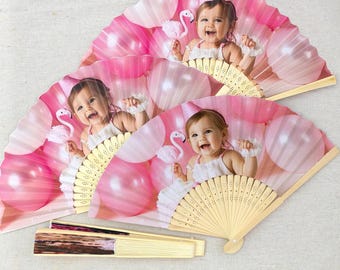 Custom Photo fans/Birthday Party Favor/Folding Hand Fan with Logo or Photo/Custom Fan Printing/Portrait Printing/Birthday Party Gift