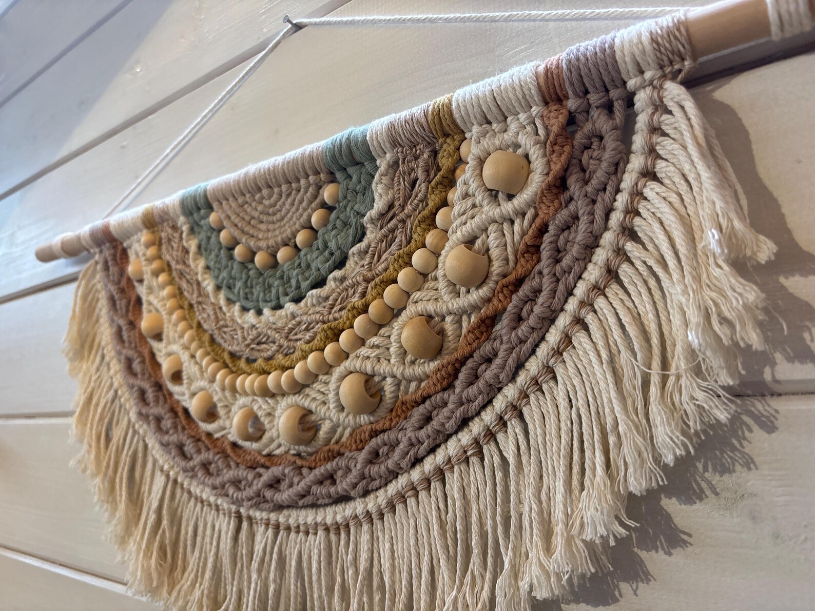 Macrame Half Moon Wall Hanging, Boho Home Decor - Etsy