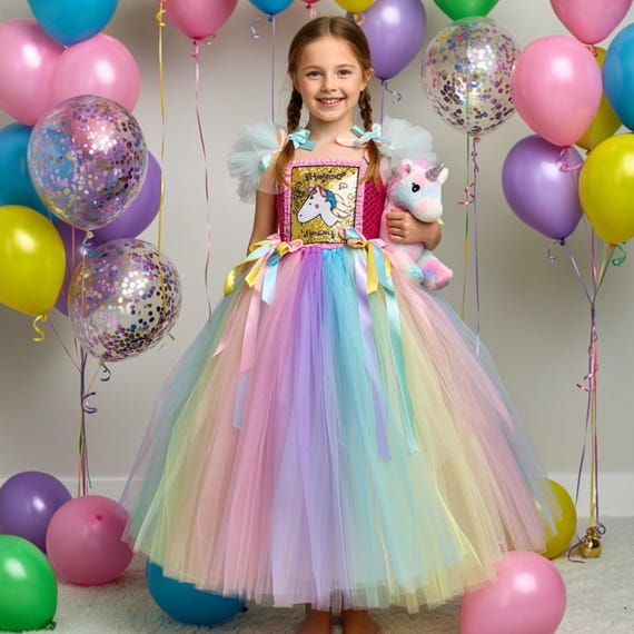 frugi unicorn skater dress Frugi Girls Pink Cotton Unicorn Skater Dress