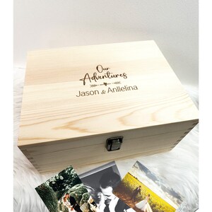 Personalized  Keepsake Box  Wedding Gift Our Adventures