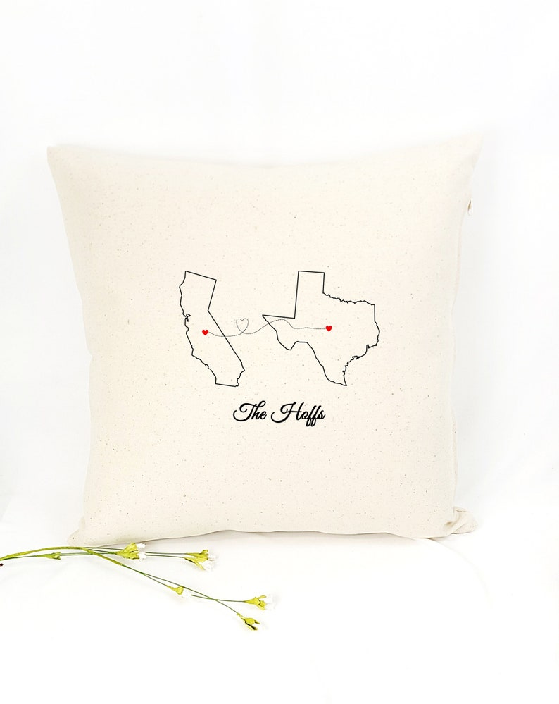 Personalized any state or country custom pillow personalize pillow gift Housewarming Pillow Wedding Pillow