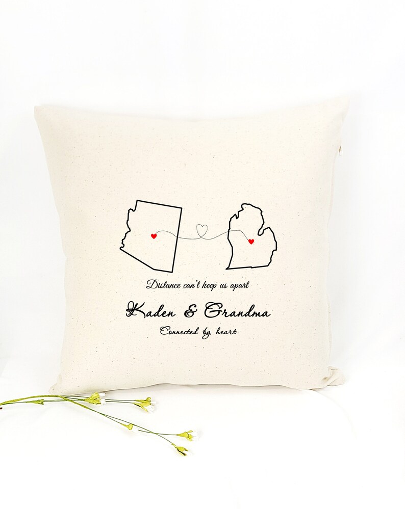Personalized any state or country custom pillow personalize pillow gift Housewarming Pillow Wedding Pillow