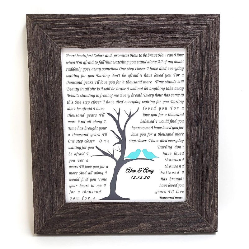 First Dance Lyrics - Etsy