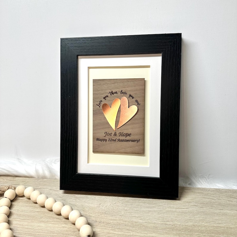 Personalized  Anniversary Gift Copper Keepsake
