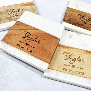 Personalized Coasters Wedding Anniversary Gift