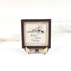 4th Wedding Anniversary Gift, Fourth Linen Anniversary, Custom Wedding Gift, Linen 12th Anniversary Gift for Him