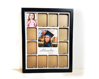 School Years Photo Frame Picture Frame Custom Personalized Photo Display Photo Display Board Back to School