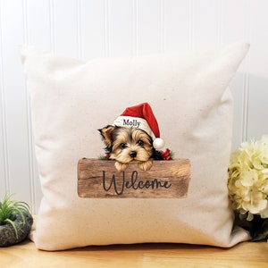 Christmas Dog Pillow Personalized Dog Lover Gift
