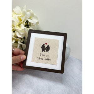 2nd Wedding Anniversary Gift, Second Cotton Anniversary, Unique Wedding Gift, Cotton Anniversary Gift for Him image 1