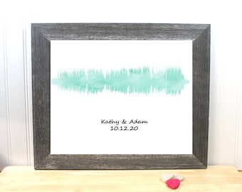 Gift for Husband  Custom Song Personalized Soundwave Art Digital Art