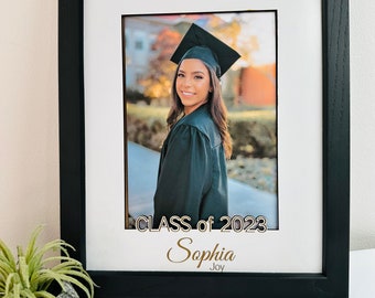 Personalized Class of 2026 Graduation Photo Frame Mat