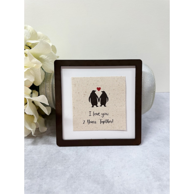 2nd Wedding Anniversary Gift, Second Cotton Anniversary, Unique Wedding Gift, Cotton Anniversary Gift for Him image 2